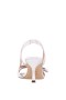 Women Nina Shoes Prom | Lizette Ivory Satin With Bow Slingback Sandals On A Mid-heel