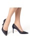 Women Nina Shoes Prom | Nalia New Navy Mesh With Faceted Crystals High-heel Pumps