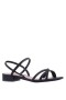 Women Nina Shoes Prom | Sonja Black Sandal Flat-shoe Sandals