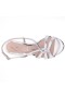 Women Nina Shoes Prom | Valley Silver Metallic Glaze High-heel Slingback Sandals