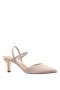 Women Nina Shoes Pumps | Billie Pearl Rose Satin Slingback Pumps With Crystal Straps