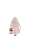 Women Nina Shoes Pumps | Brystol Alamo Tan Suedette With Crystal Band Mid-heel D'orsay Pumps