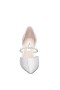 Women Nina Shoes Pumps | Brystol Silver Glitter Mesh With Crystal Band Mid-heel D'orsay Pumps