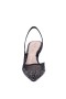 Women Nina Shoes Pumps | Nazaria Black Sling Back Mid-heel Pumps