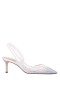 Women Nina Shoes Pumps | Nazaria Ivory Sling Back Mid-heel Pumps