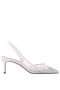 Women Nina Shoes Pumps | Nazaria Ivory Sling Back Mid-heel Pumps