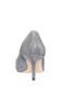 Women Nina Shoes Pumps | Nina60 Charcoal Metallic Textured Mid-heel Classic Pump