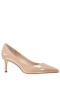 Women Nina Shoes Pumps | Nina60 Latte Patent Leatherette Mid-heel Classic Pump