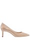 Women Nina Shoes Pumps | Nina60 Latte Patent Leatherette Mid-heel Classic Pump