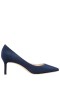 Women Nina Shoes Pumps | Nina60 New Navy Peau Mid-heel Classic Pump