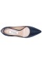 Women Nina Shoes Pumps | Nina60 New Navy Peau Mid-heel Classic Pump