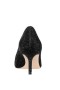 Women Nina Shoes Pumps | Nina60 Noir Metallic Textured Mid-heel Classic Pump