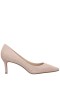 Women Nina Shoes Pumps | Nina60 Nude Glitter Net Mid-heel Classic Pump