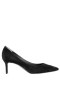 Women Nina Shoes Pumps | Nina60 True Black Suedette Mid-heel Classic Pump