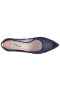 Women Nina Shoes Pumps | Sofie New Navy Mesh With Faceted Crystals Kitten-heel Pumps