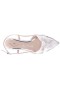 Women Nina Shoes Pumps | Stella Ivory Satin Slingback Pumps On A Kitten-heel With Knot Detail