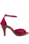 Women Nina Shoes Retro Shoes | Avenue Paprika Ankle Strap High-heel Platform Sandals