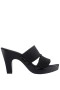 Women Nina Shoes Retro Shoes | Casino Black Slip On High-heel Platform Sandals