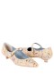 Women Nina Shoes Retro Shoes | Chic Beige Mary Jane Flat-shoe Pumps