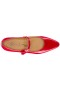 Women Nina Shoes Retro Shoes | Chic Lipstick Red Mary Jane Low-heel Pumps