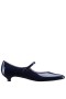 Women Nina Shoes Retro Shoes | Chic Navy Mary Jane Low-heel Pumps