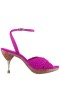 Women Nina Shoes Retro Shoes | Empire Magenta Ankle Strap High-heel Platform Sandals