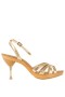 Women Nina Shoes Retro Shoes | Remi Gold Ankle Strap High-heel Platform Sandals