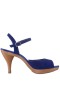Women Nina Shoes Retro Shoes | Rock Lapiz Blue Ankle Strap High-heel Platform Sandals