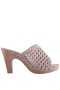 Women Nina Shoes Retro Shoes | Ursula Natural Linen Slip On High-heel Platform Sandals