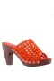 Women Nina Shoes Retro Shoes | Ursula Orangeade Slip On High-heel Platform Sandals