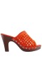 Women Nina Shoes Retro Shoes | Ursula Orangeade Slip On High-heel Platform Sandals