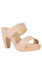 Women Nina Shoes Retro Shoes | Vegas Nude Slip On High-heel Platform Sandals