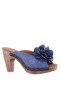 Women Nina Shoes Retro Shoes | Veneto Denim Slip On High-heel Platform Sandals
