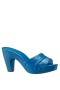 Women Nina Shoes Retro Shoes | Vibe Cobalt Blue Slide Sandal On A Platform Bottom