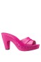 Women Nina Shoes Retro Shoes | Vibe Hot Pink Slide Sandal On A Platform Bottom