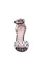 Women Nina Shoes Sandals | Dottie White/black Polka-dot High-heel Sandals With Ankle-strap
