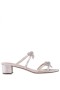 Women Nina Shoes Sandals | Georgie Platino Slide Low-heel Sandals