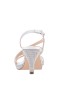 Women Nina Shoes Sandals | Nerice Silver Crystal Mid-heel Platform Dress Sandal