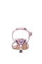 Women Nina Shoes Sandals | Neryssa Icy Pink Metallic Foil With Pink Crystal Band Kitten-heel Sandals With Ankle-strap