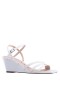 Women Nina Shoes Sandals | Santana White Sandal Mid-heel