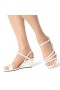 Women Nina Shoes Sandals | Santana White Sandal Mid-heel