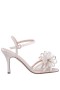Women Nina Shoes Sandals | Vayda Platino Ankle Strap High-heel Sandals