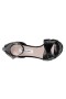 Women Nina Shoes Sandals | Venus Black Patent Leatherette High-heel Sandals With Ankle-strap