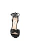 Women Nina Shoes Sandals | Venus Black Satin High-heel Sandals With Ankle-strap