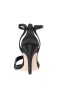 Women Nina Shoes Sandals | Venus Black Satin High-heel Sandals With Ankle-strap