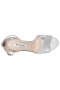Women Nina Shoes Sandals | Venus Silver Dust Glitter And Silver Satin High-heel Sandals With Ankle-strap