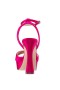 Women Nina Shoes Satin Shop | Angie Parfait Pink Ultra-high Platform Sandal With Sculpted Heel