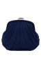 Women Nina Shoes Satin Shop | Billow New Navy Satin Frame Bag
