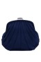 Women Nina Shoes Satin Shop | Billow New Navy Satin Frame Bag