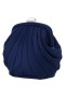 Women Nina Shoes Satin Shop | Billow New Navy Satin Frame Bag